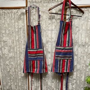 Two vintage aprons